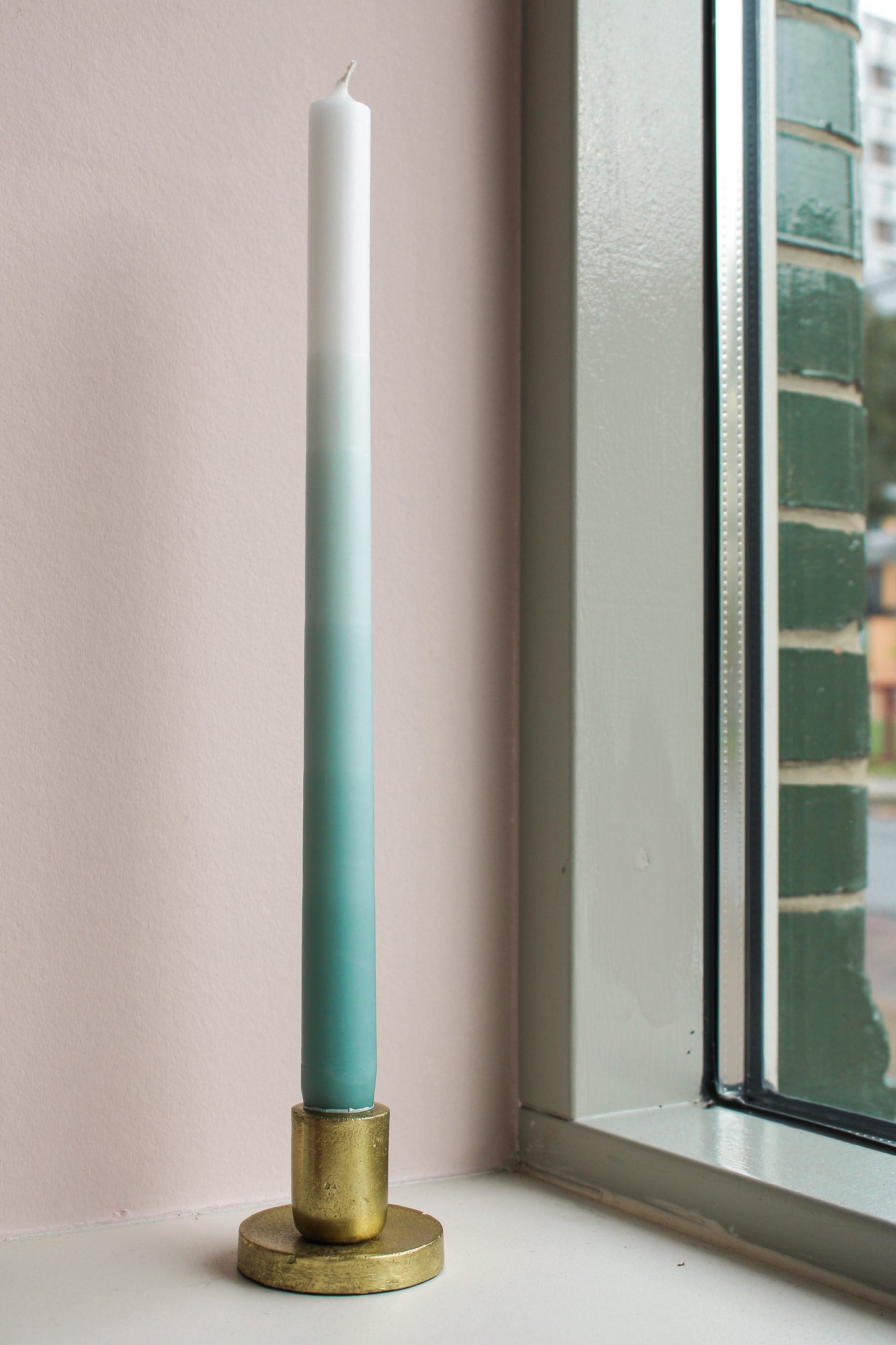 Kaars wit mint groen