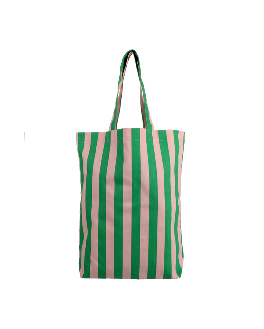 Tas streep groen roze